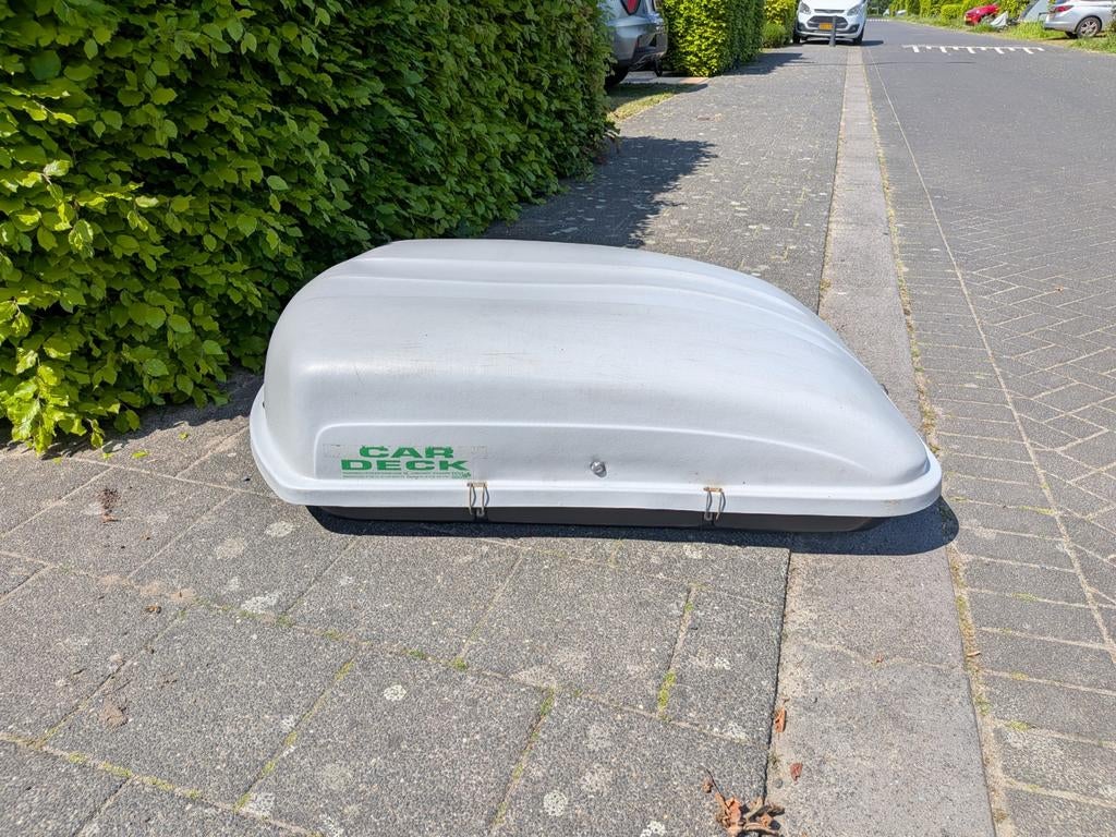 Ruime Car Deck dakkoffer - 348 liter inhoud, Auto diversen, Dakkoffers, Ophalen, Gebruikt