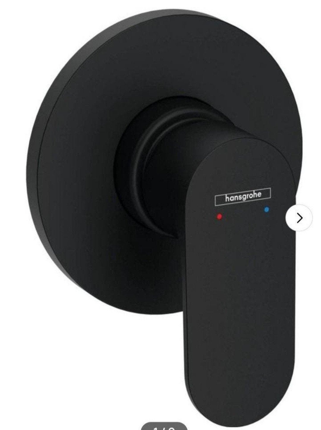 Hansgrohe inbouw douchekraan mat zwart, Doe-het-zelf en Verbouw, Sanitair, Ophalen of Verzenden, Nieuw, Rvs, Douche