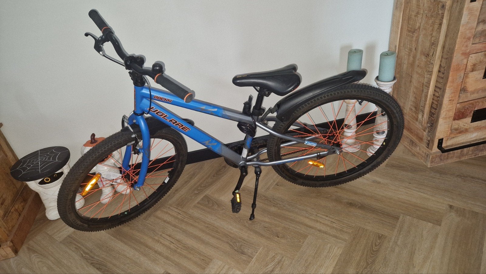 Jongens fiets Maat 24, Fietsen en Brommers, Fietsen | Kinderfietsjes, Ophalen, Gebruikt, Volare Rocky, Terugtraprem