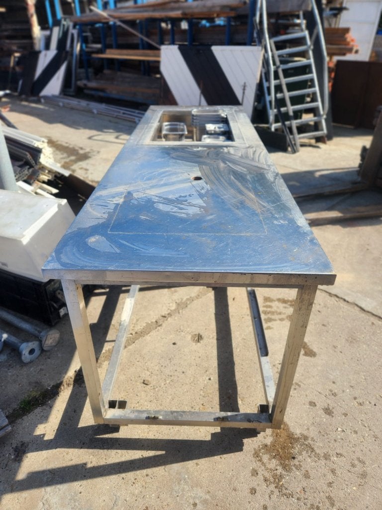 26124 - RVS koelinstallatie incl accessoires, horeca, Ophalen, Minder dan 85 cm, 60 cm of meer, Minder dan 75 liter
