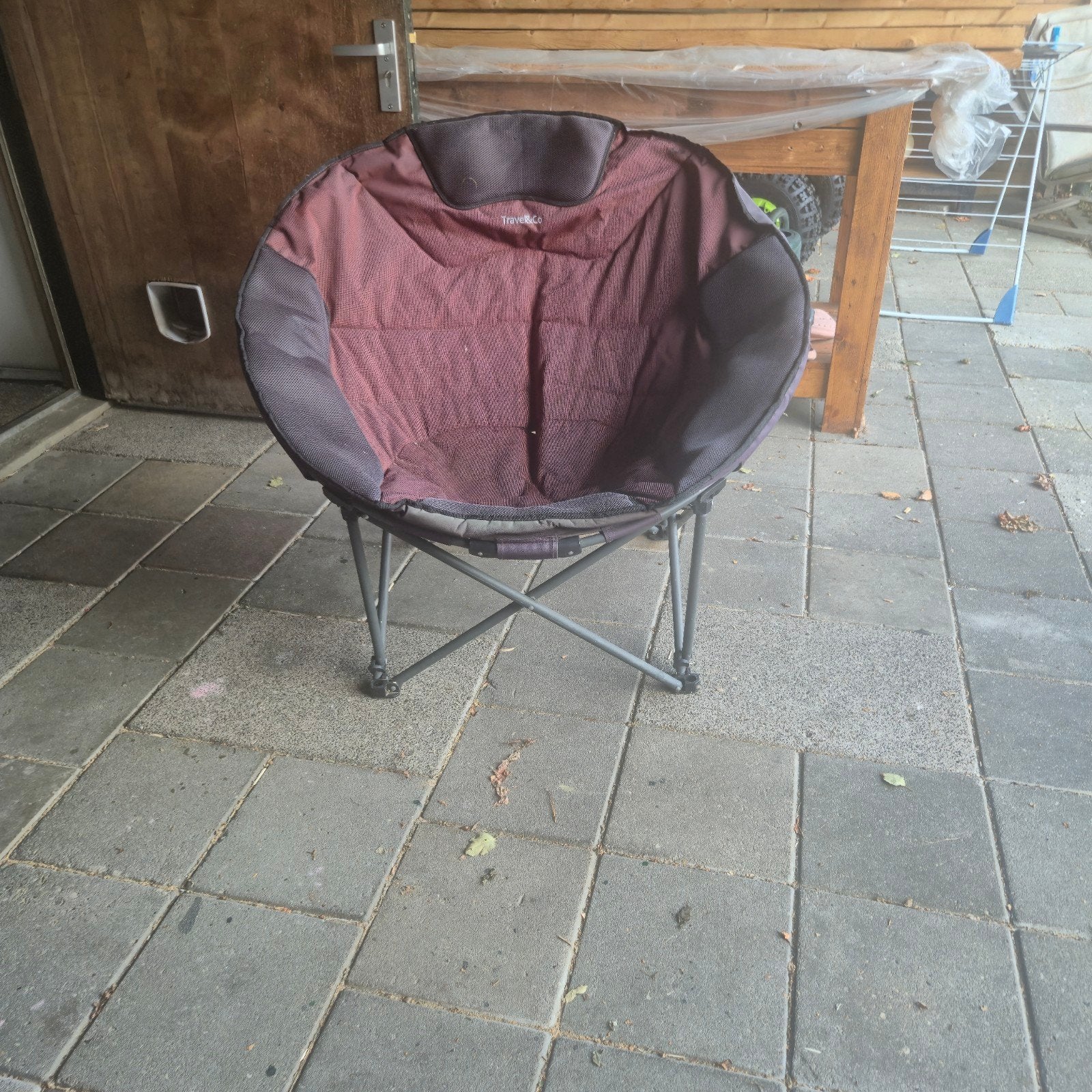 Travel&Co loungestoel voor camping - Gebruikt, zit perfect, Ophalen, Campingstoel
