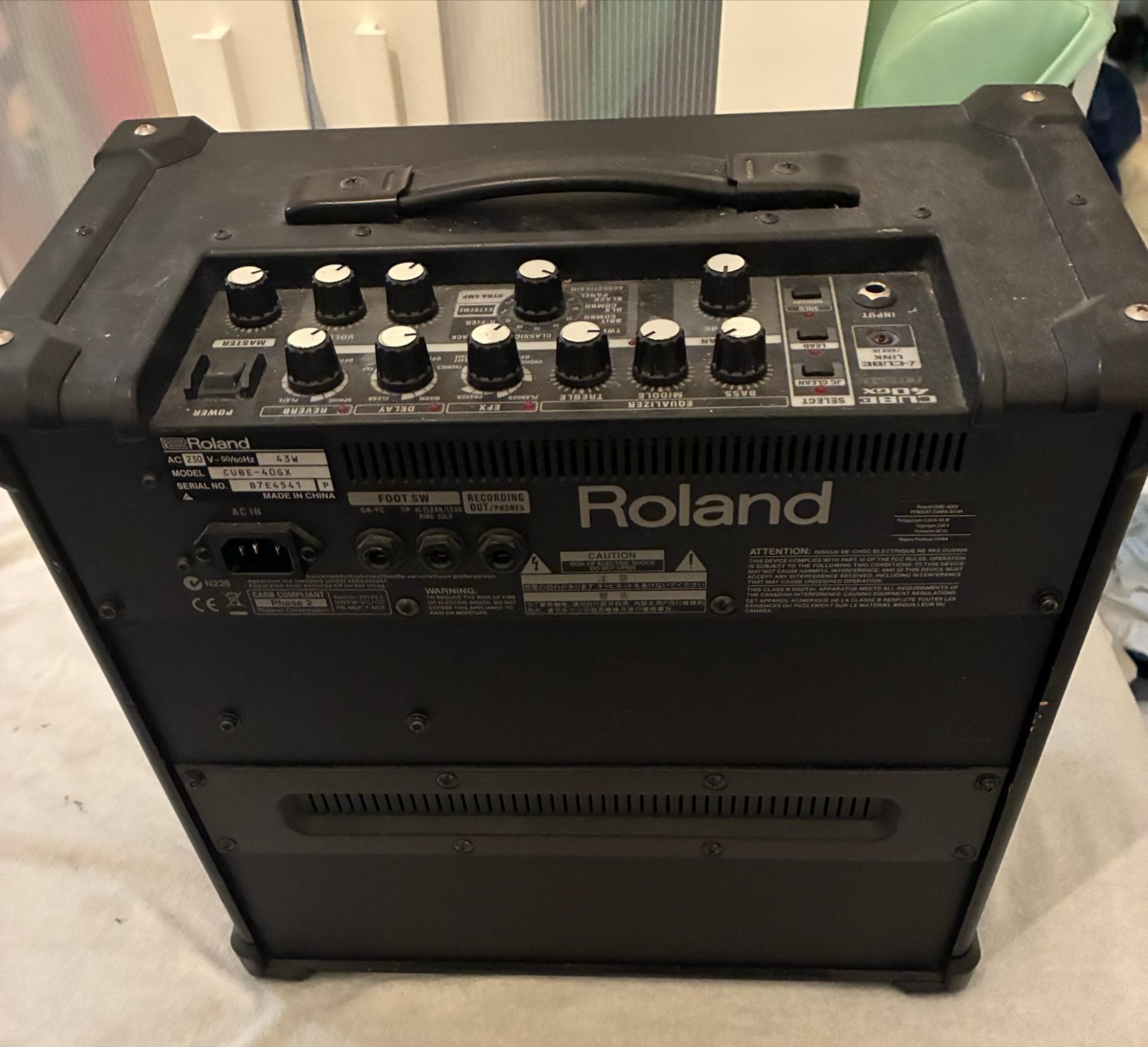 Roland Cube 40GX gitaarversterker - Zo goed als nieuw, Muziek en Instrumenten, Versterkers | Bas en Gitaar, Ophalen, Zo goed als nieuw