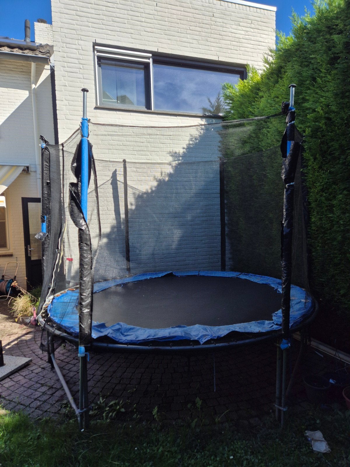 Groot trampoline 290 cm met veiligheidsnet, Ophalen, Gebruikt