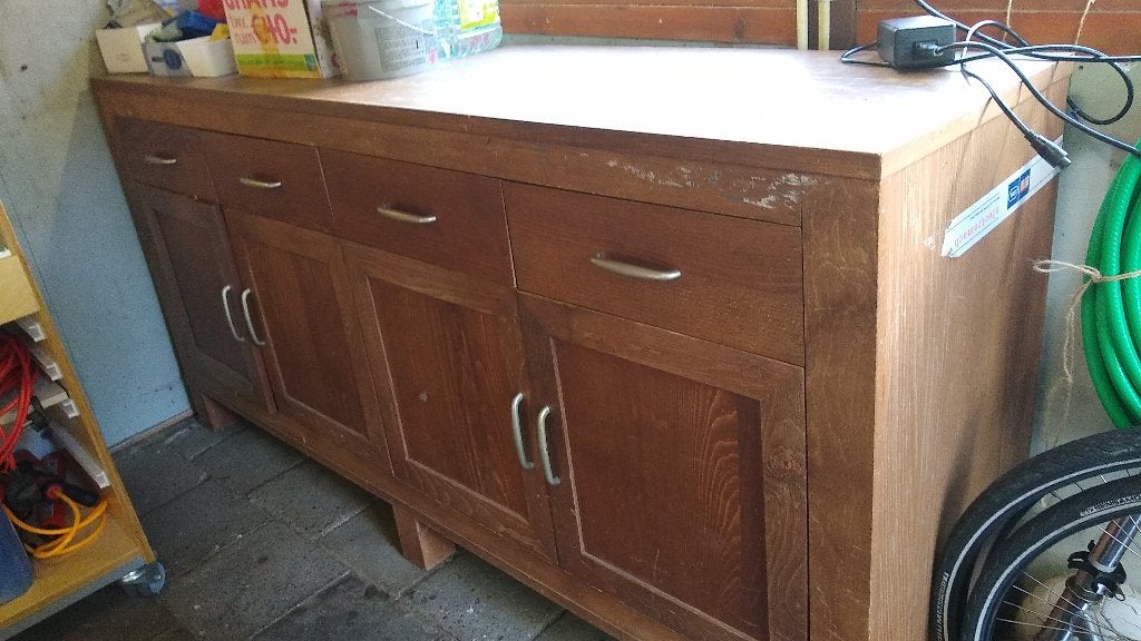 Dressoir 200x50x95 cm voor Schuur/Gereedschap, Ophalen, Gebruikt, 150 tot 200 cm, 25 tot 50 cm