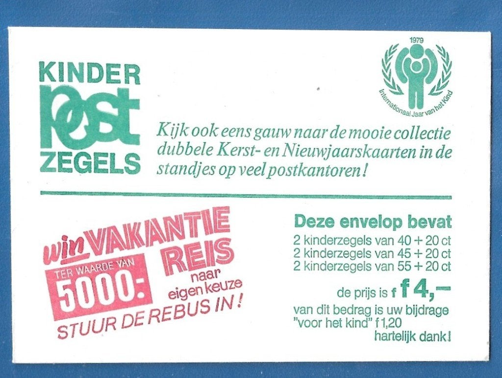 Kinderpostzegels aktie 1979 - NVPH 1186 Jaar van het Kind, Postzegels en Munten, Verzenden, Na 1940, Postfris