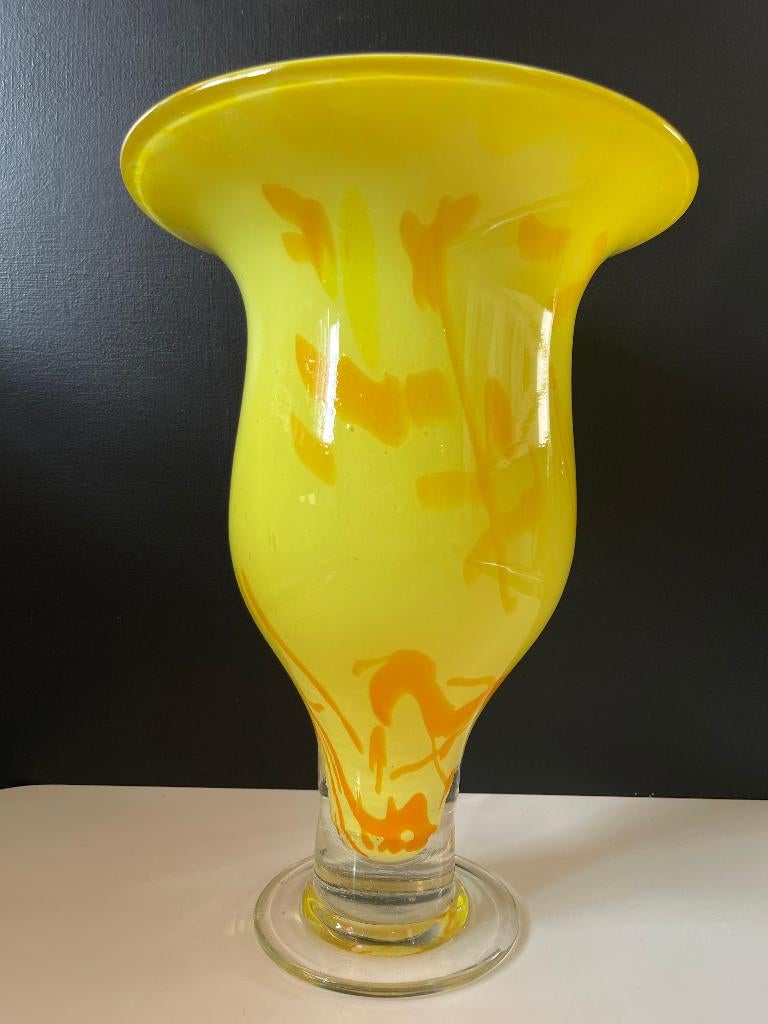 Schitterende vaas 1.8 kilo 32cm, Huis en Inrichting, Ophalen, Overige kleuren, Minder dan 50 cm, Glas