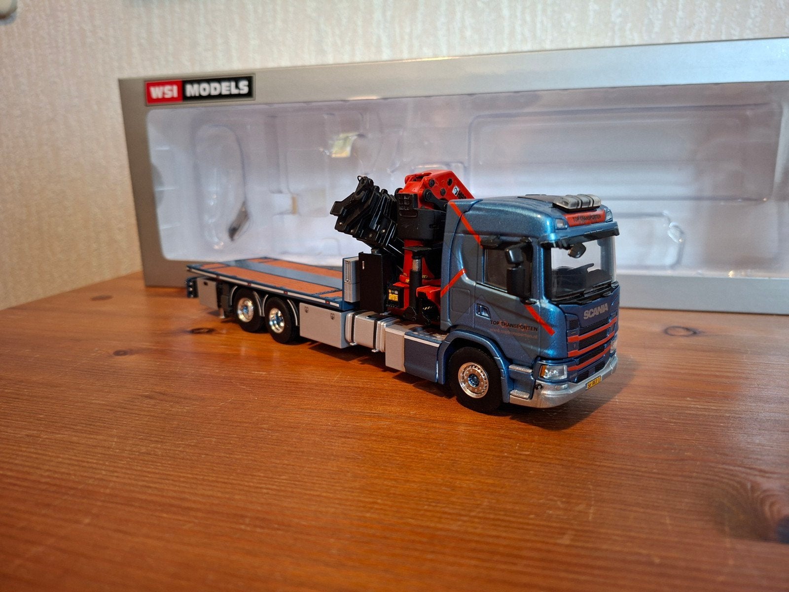 Wsi Scania Top Lunteren, Hobby en Vrije tijd, Modelauto's | 1:50, Ophalen of Verzenden, Nieuw, Bus of Vrachtwagen, Wsi