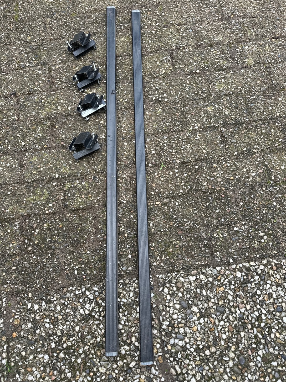 Dakdragers voor auto met open rail, Auto diversen, Ophalen of Verzenden, Gebruikt