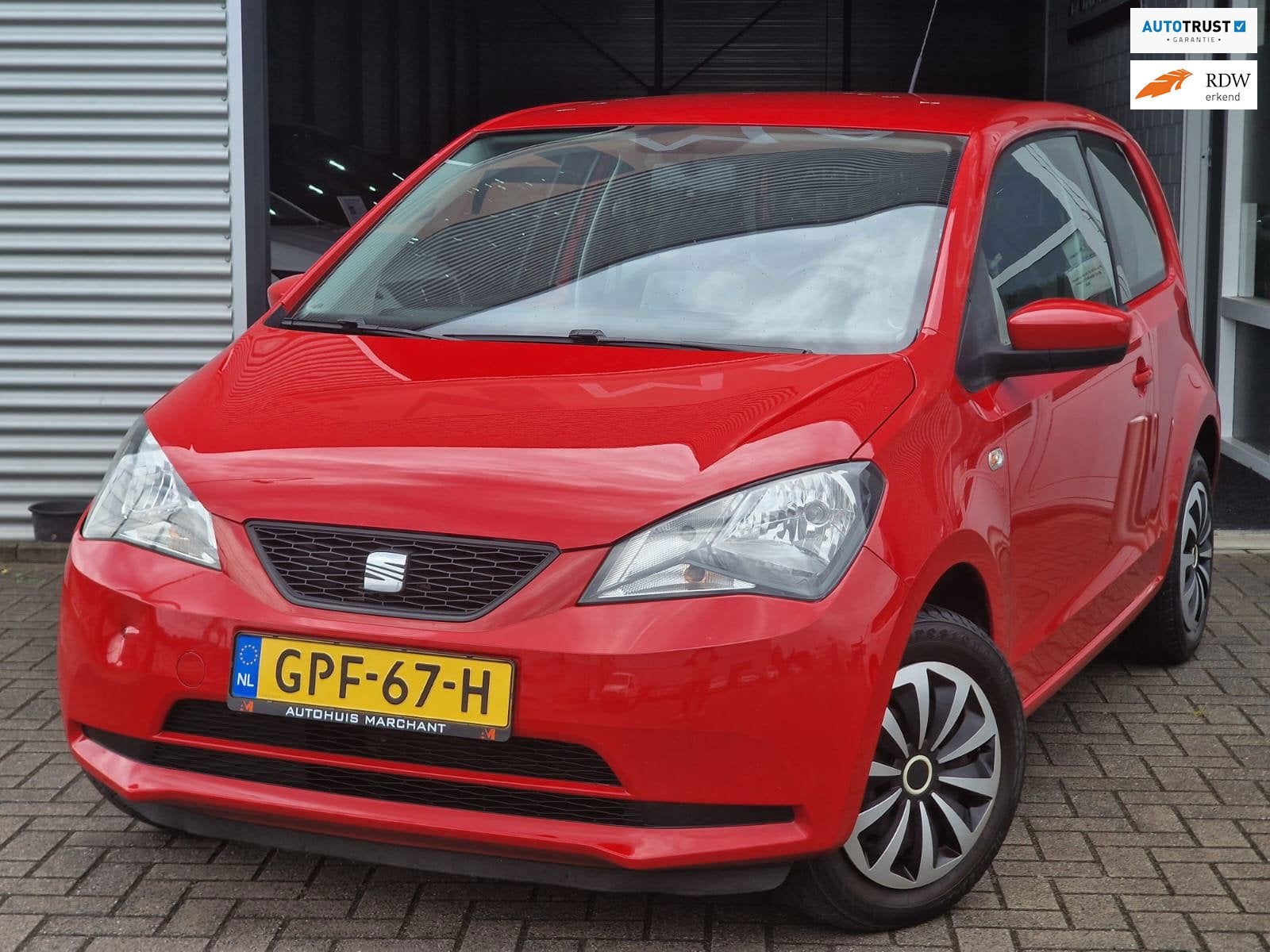 Seat MII 1.0 Style AIRCO, Auto's, Voorwielaandrijving, Euro 5, Stof, Zwart