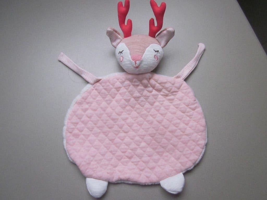 Jolein roze zacht stoffen grote knuffeldoek hert ree rendier, Paard, Overige merken, Overige karakters, Ophalen of Verzenden