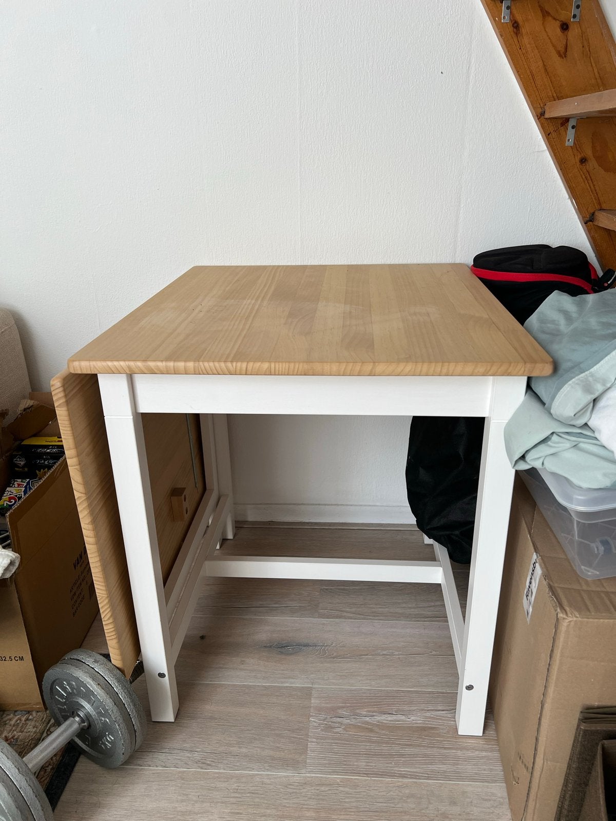 Uitklapbare eettafel | Foldable table, Ophalen, Gebruikt, 100 tot 150 cm, Tot twee personen