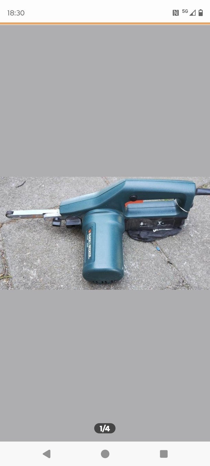 Black & Decker KA290 Bandschuurmachine 350W, Verzenden, Zo goed als nieuw