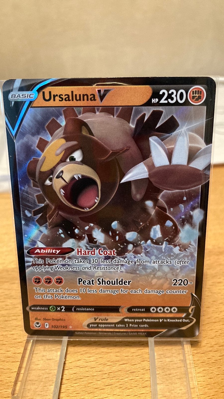 Pokemon Ursaluna V 102/195 Silver Tempest 3,00 euro, Ophalen of Verzenden, Zo goed als nieuw