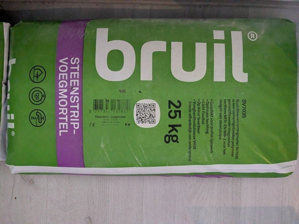 Bruil SV7035 steenstrips Voegmortel 3x 25 kg, Doe-het-zelf en Verbouw, Metselstenen, Ophalen, Nieuw, Overige typen