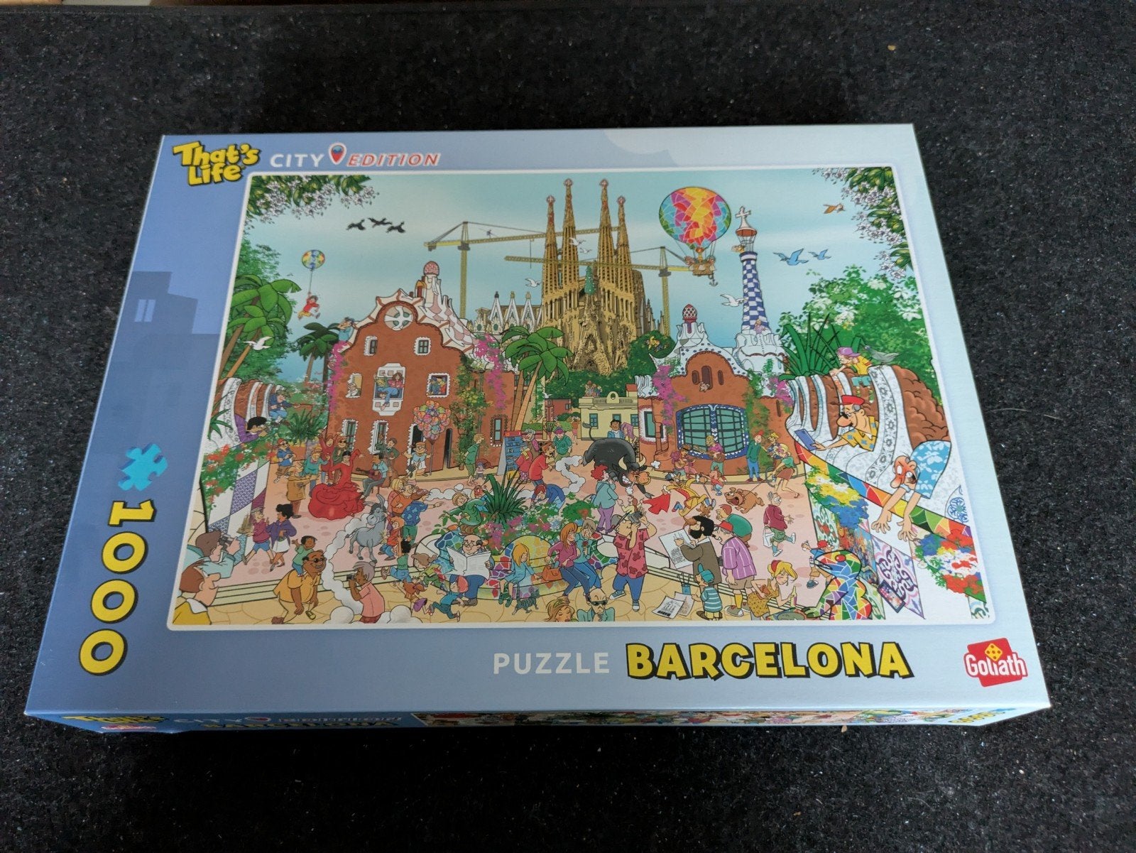 That's Life City Edition Barcelona Puzzel 1000 stukje, Ophalen of Verzenden, 500 t/m 1500 stukjes, Zo goed als nieuw, Legpuzzel