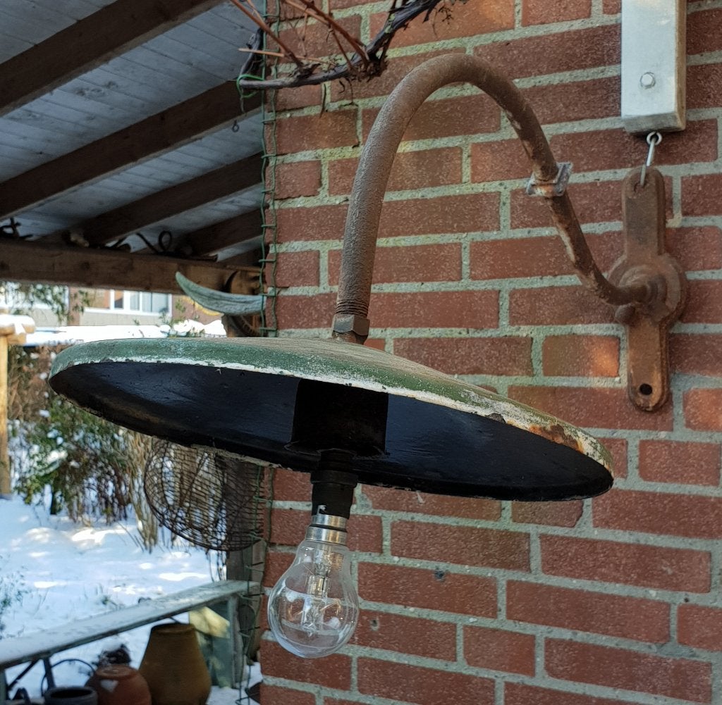 Antiek Muurlamp Gevellamp Straatlamp Frankrijk Vintage, Ophalen of Verzenden