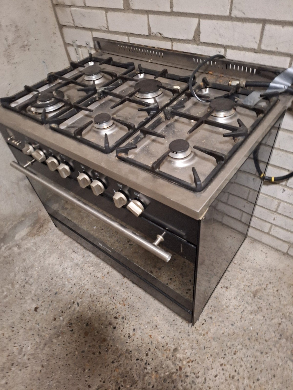 6 pits gasfornuis M-series(ondermerk Boretti), Ophalen, 60 cm of meer, Zo goed als nieuw, Gas