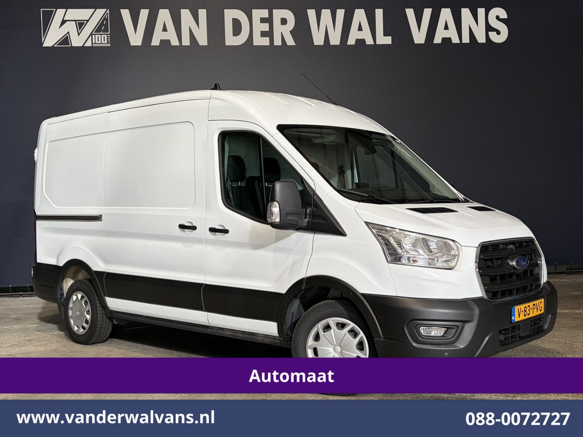 Ford Transit 2.0 TDCI 130pk Automaat L2H2 Euro6 Airco | Came, Auto's, Dealer onderhouden, Stof, 4 cilinders, 1850 kg