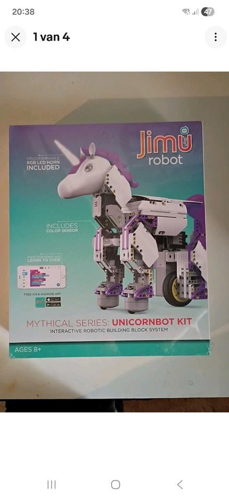 Jimu unicornbot kit bouw je eigen robot eenhoorn bouw codeer, Ophalen of Verzenden, Nieuw