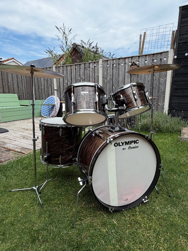 Premier Olympic Drumstel Mahogany Duroplastic vintage, Muziek en Instrumenten, Ophalen, Gebruikt, Premier