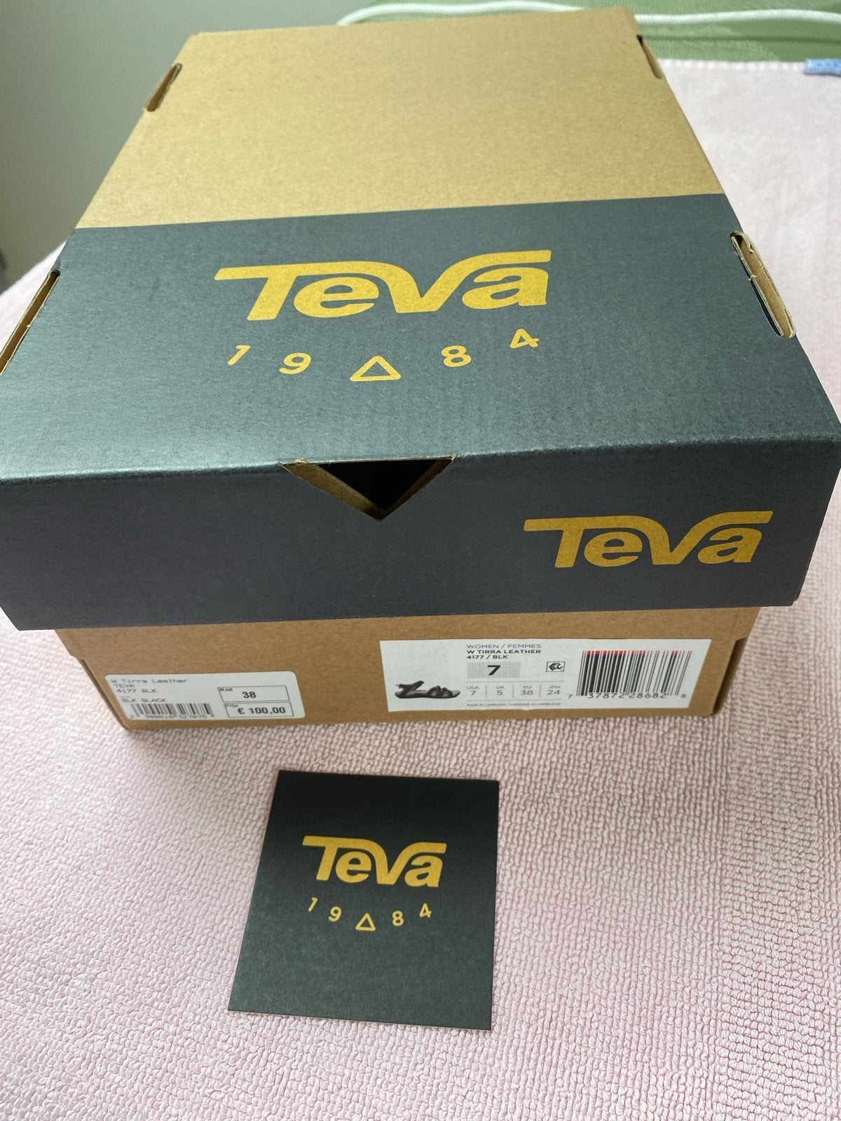 Teva W Tirra leren dames sandalen zwart maat 38, Ophalen of Verzenden, Zo goed als nieuw, Zwart, Sandalen of Muiltjes