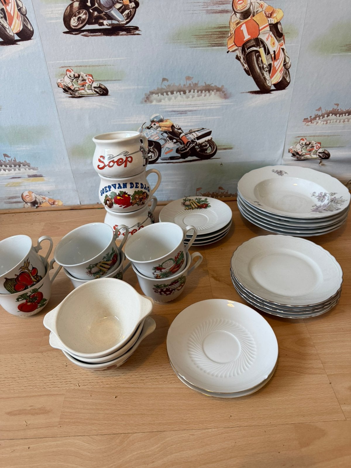 Antiek servies, Ophalen