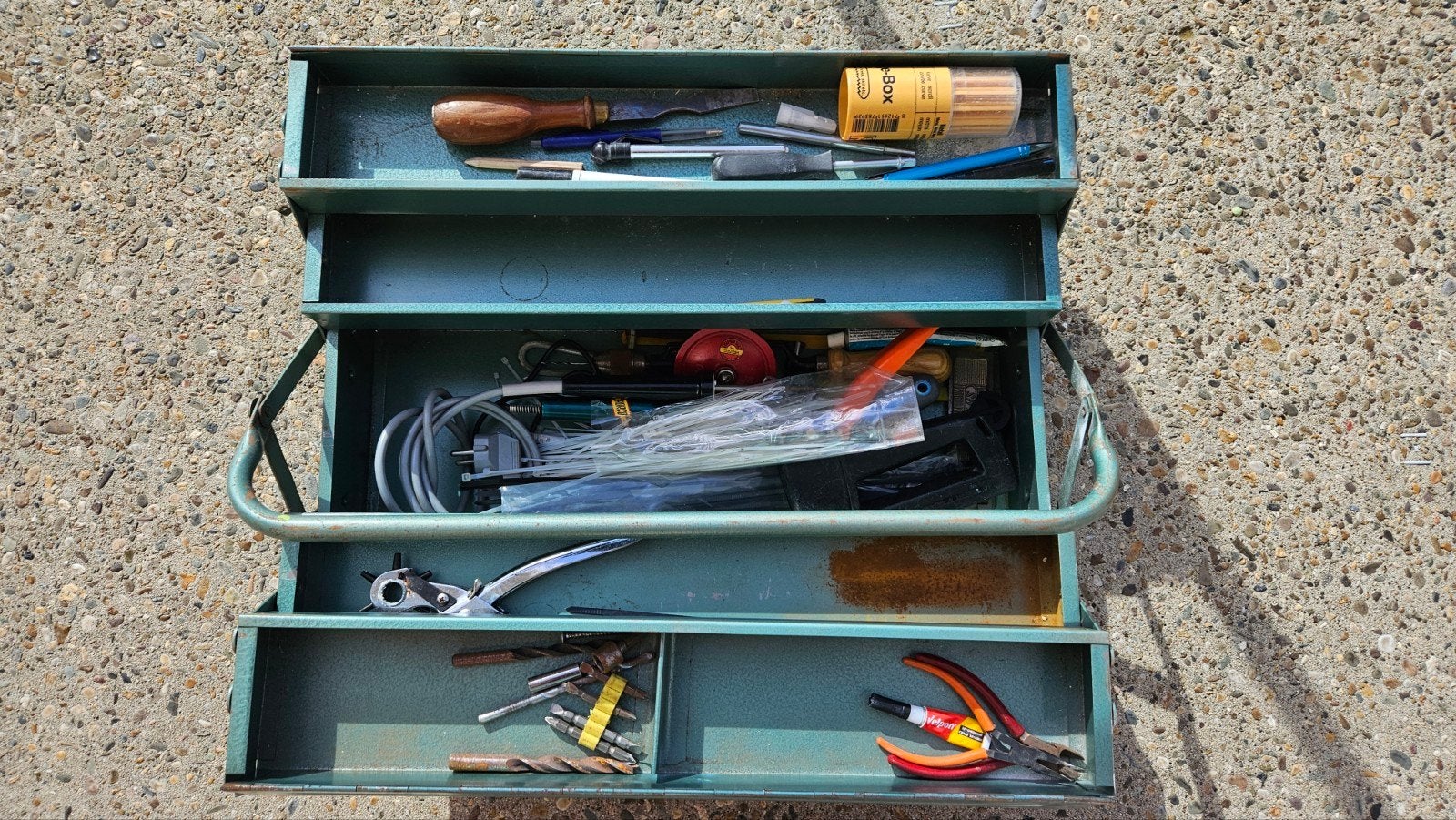 Vintage Vendex Gereedschapskist zonder inhoud, Doe-het-zelf en Verbouw, Ophalen, Gebruikt