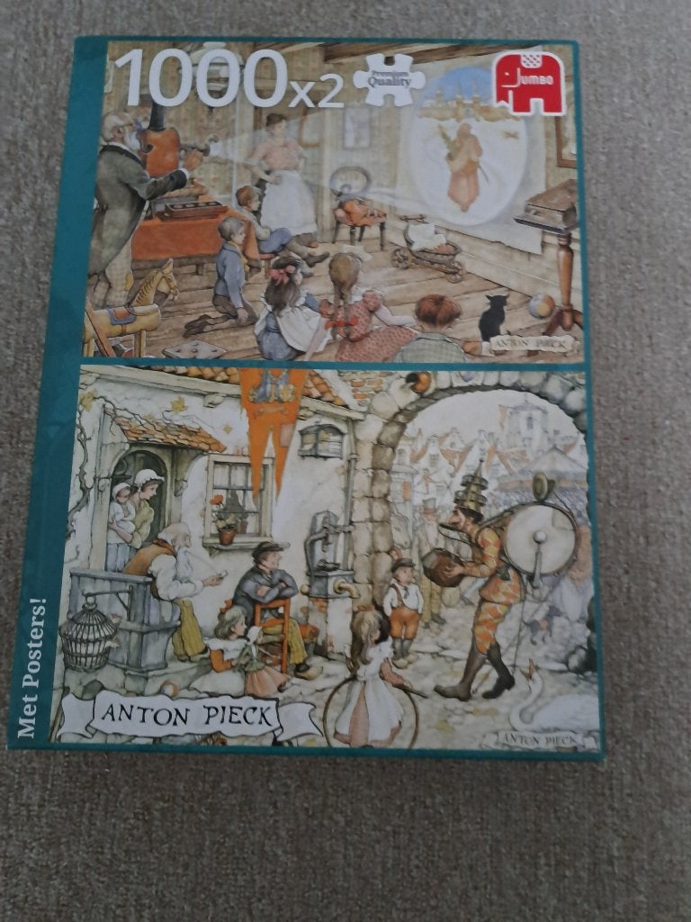 anton pieck legpuzzels, Ophalen, 500 t/m 1500 stukjes, Zo goed als nieuw, Legpuzzel