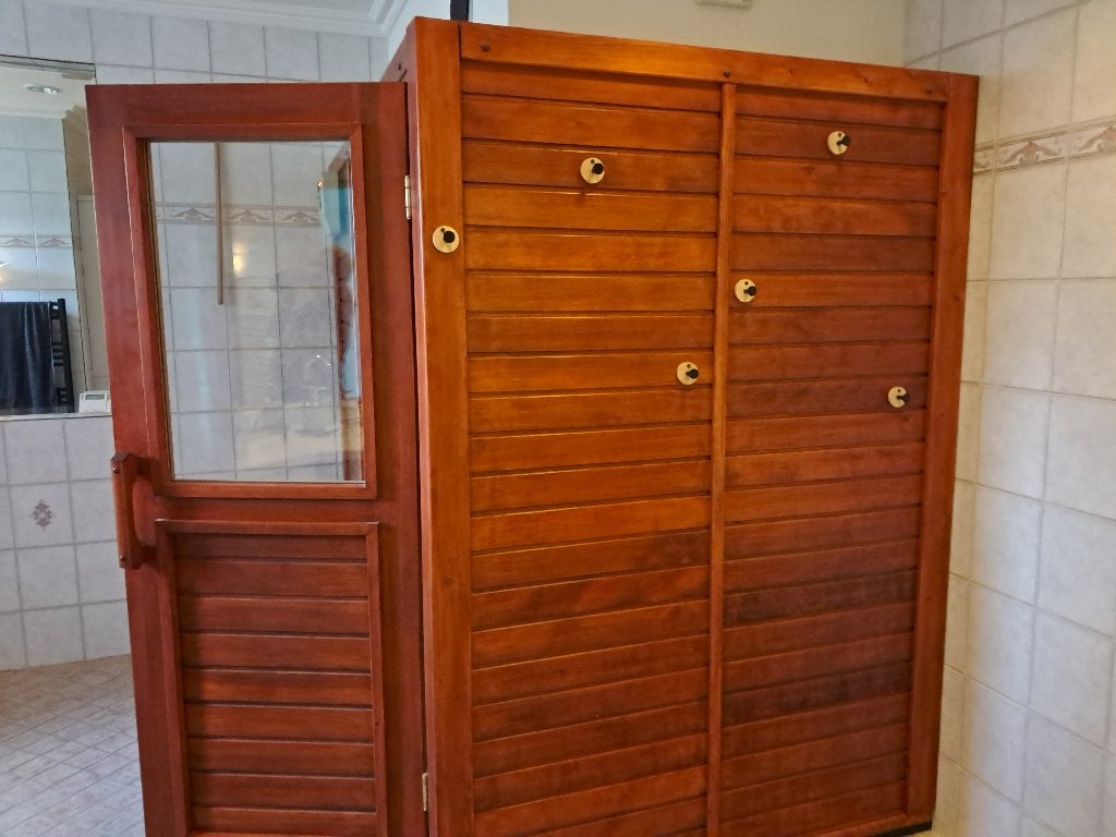 Te koop infrarood sauna, Sport en Fitness, Sauna, Ophalen, Zo goed als nieuw, Infrarood, Complete sauna