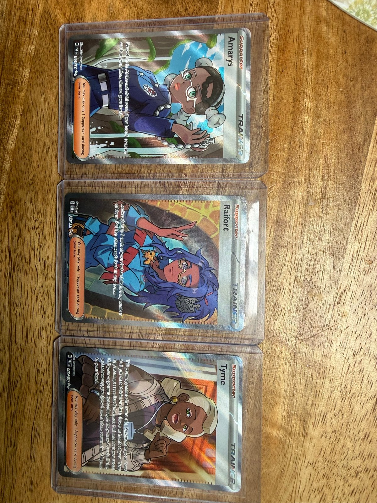 Trainer Kaarten: Amarys, Raifort, Tyme (Full Art), Ophalen of Verzenden, Zo goed als nieuw, Losse kaart
