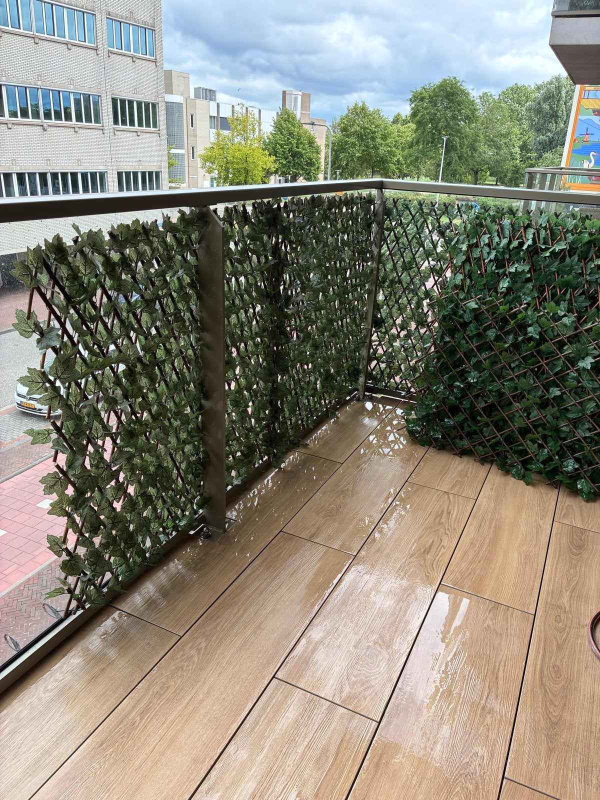 6,5 x Uitschuifbaar kunsthaag Action, Ophalen, Gebruikt
