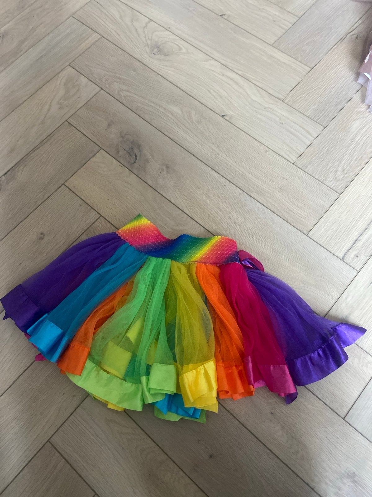 Kleurrijke Regenboog Tule Rok voor Kinderen 5-7jr, Ophalen of Verzenden, Gebruikt, 110 t/m 116, Meisje