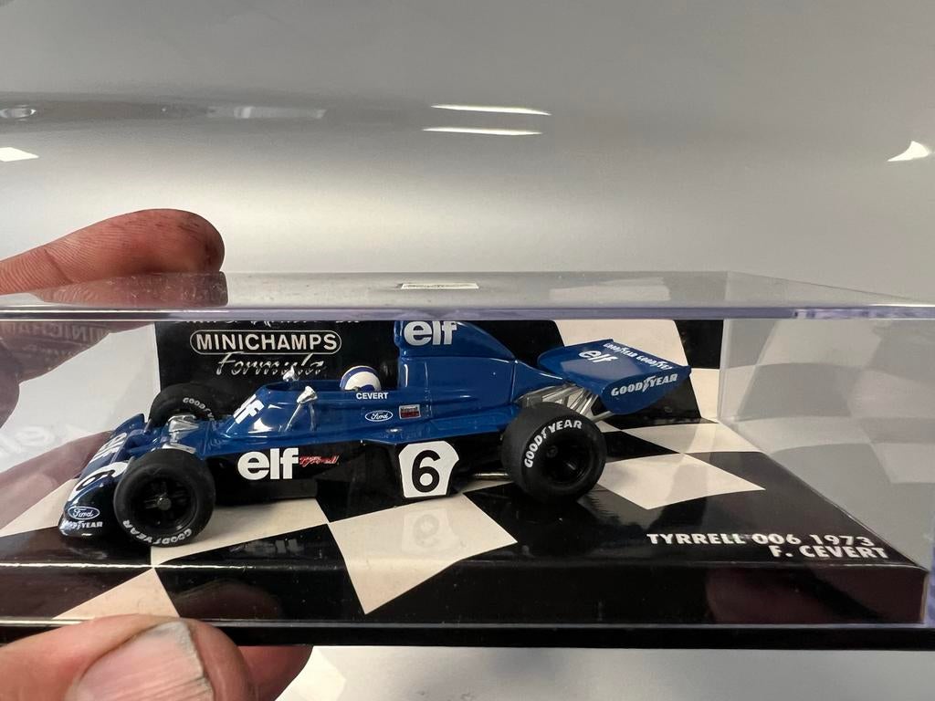 Minichamps Tyrrell 006 1973 F. Cevert Formule 1 model, Ophalen of Verzenden, Zo goed als nieuw