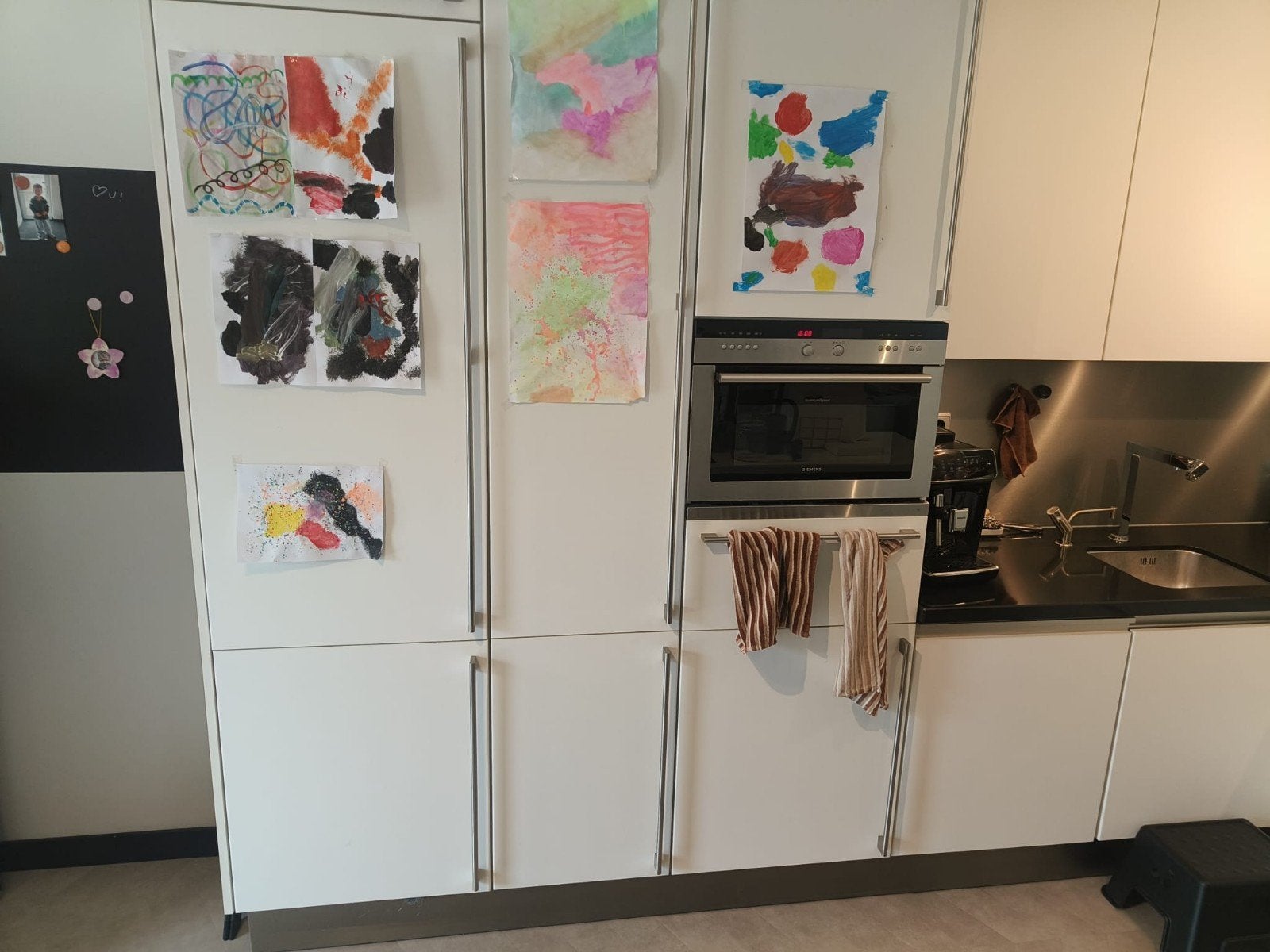 SieMatic complete keuken met inbouwapparatuur en Quooker, Ophalen, Gebruikt, Wit, Hoekkeuken