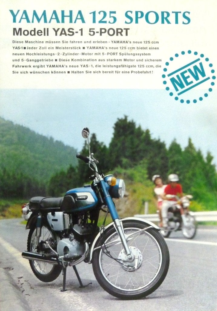 Folder YAMAHA 125 Sports Model YAS- 1 5 Port 1967, Ophalen of Verzenden, Yamaha