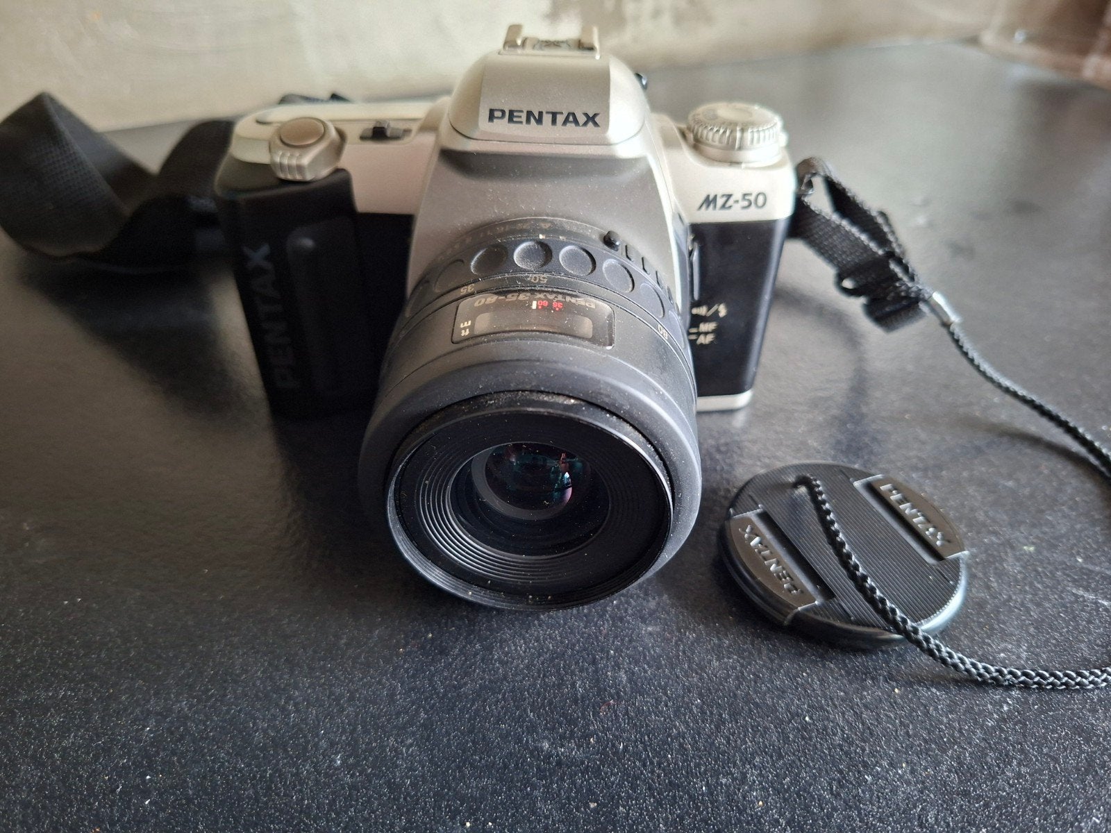 Pentax MZ-50 met 35-80mm zoomlens en fototas, Audio, Tv en Foto, Ophalen of Verzenden, Niet werkend, Spiegelreflex, Pentax