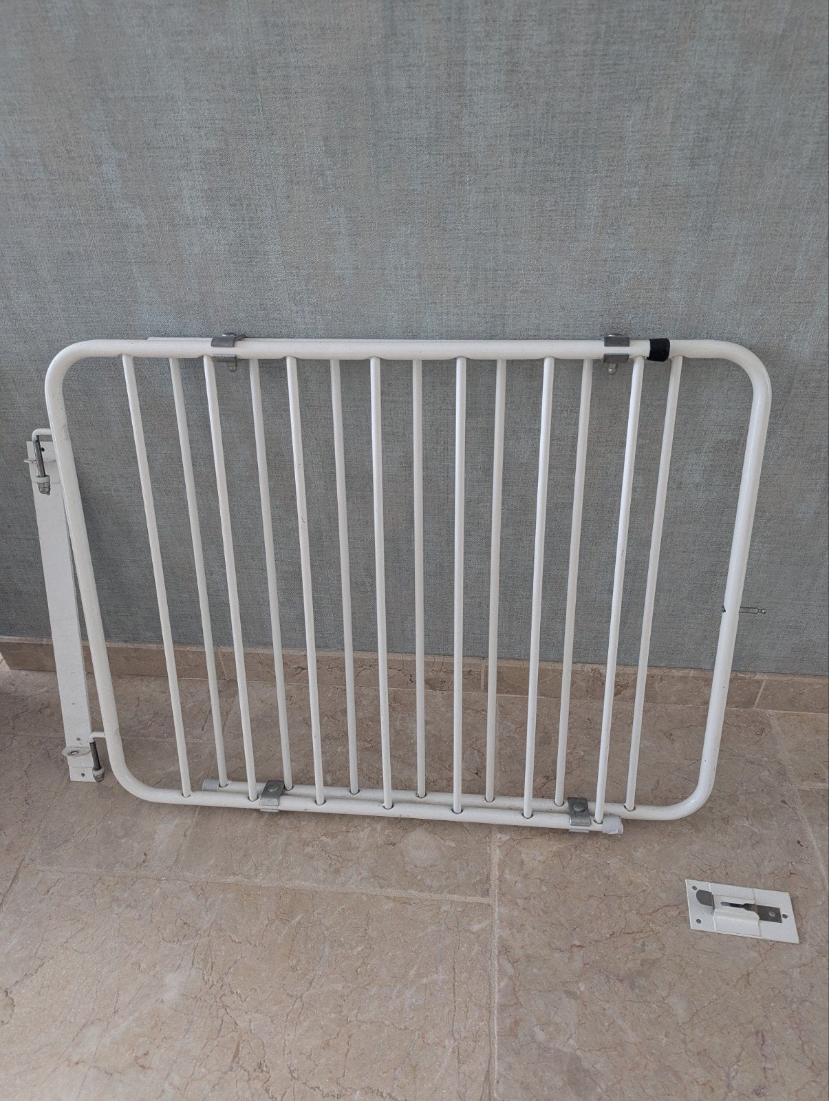 Veilig ijzeren traphekje - 60 cm hoog, verstelbare breedte, Ophalen