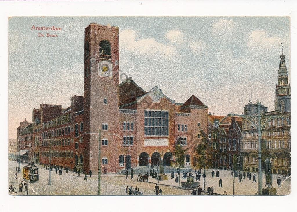 Amsterdam - Beurs [003-6073, Ophalen of Verzenden, Voor 1920, Gelopen, Noord-Holland