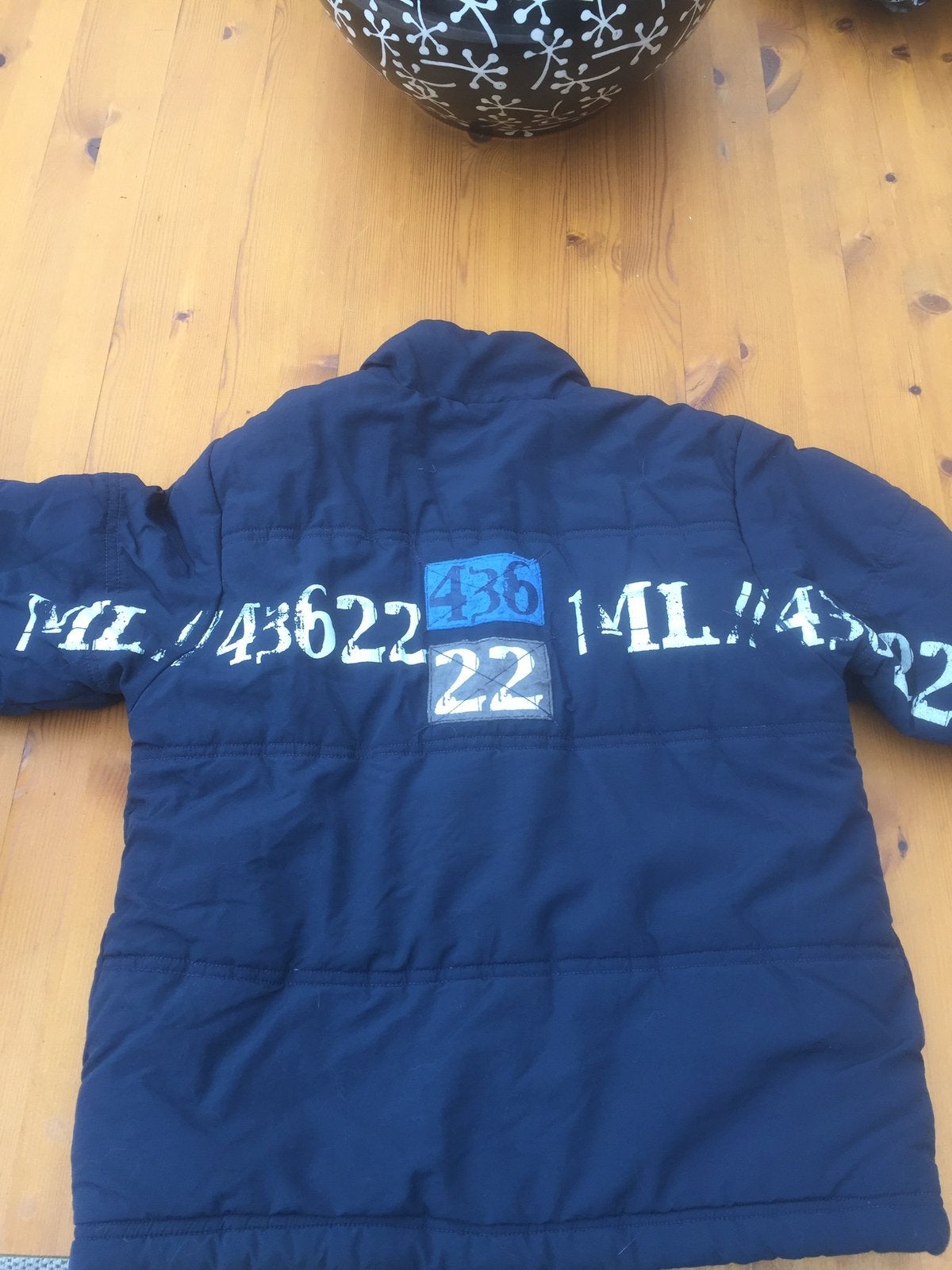 Blauwe jongensjas kinderen 6-7 jaar. Maat 116, Ophalen of Verzenden, Zo goed als nieuw, Jongen, Jas