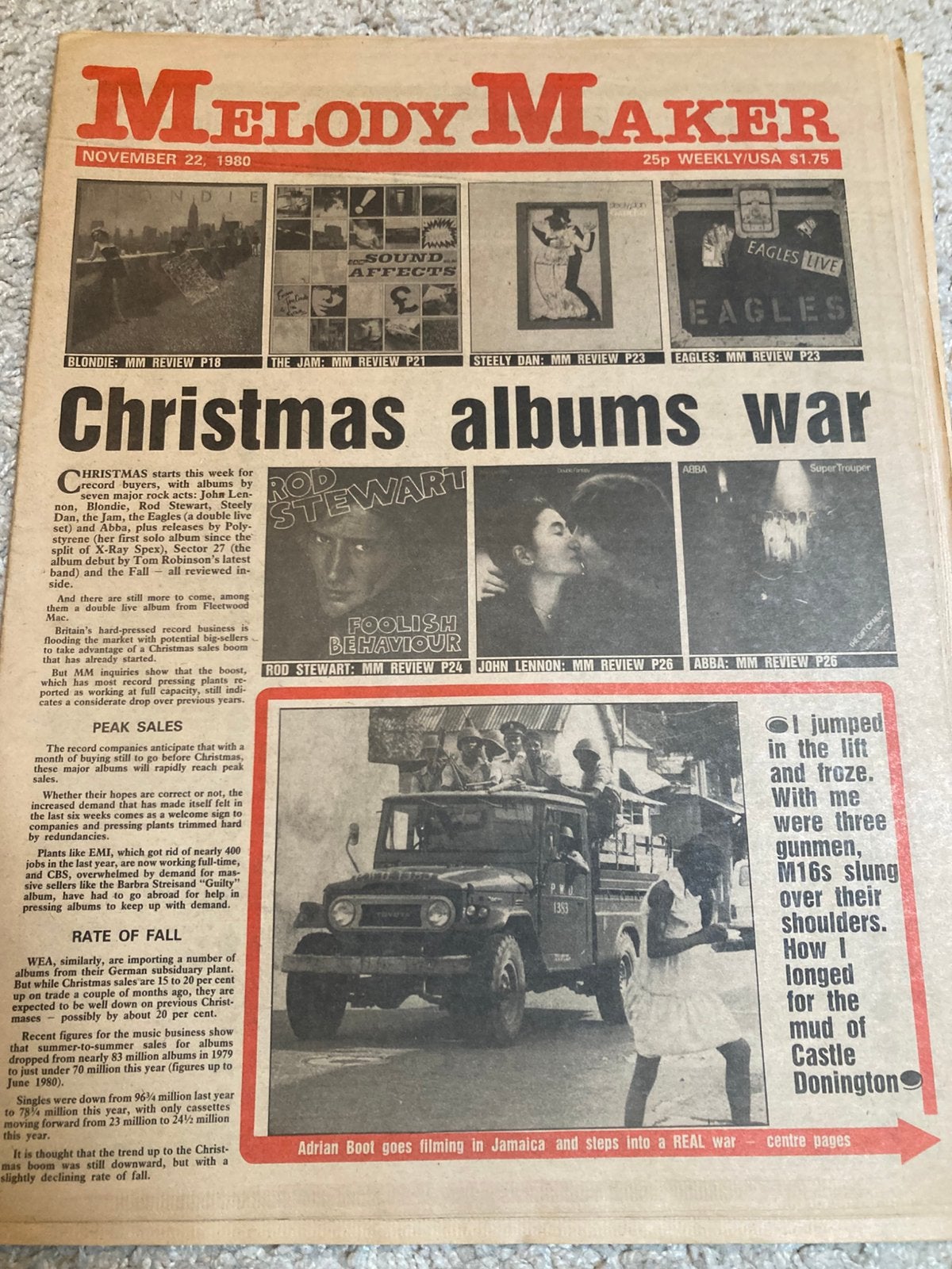 MELODY MAKER 1980 THE SOUND Human League BLACKFOOT, Ophalen of Verzenden, Gelezen, Muziek, Film of Tv