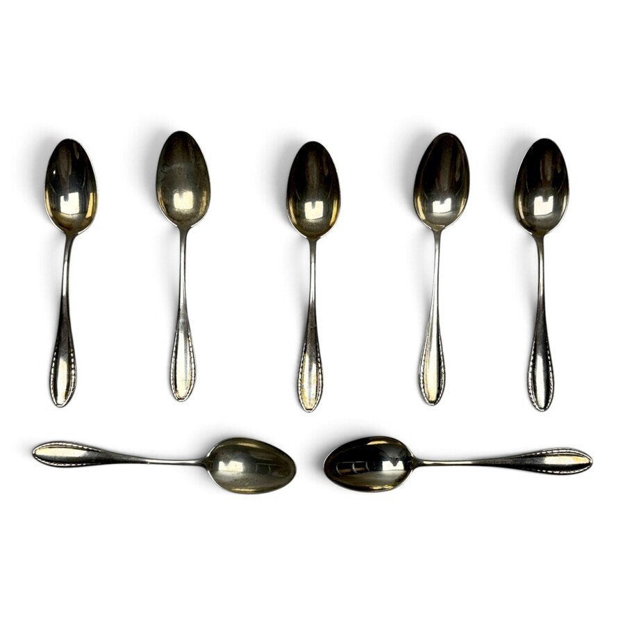 Duitse zilveren theelepels (7x), Antiek en Kunst, Ophalen of Verzenden, Zilver