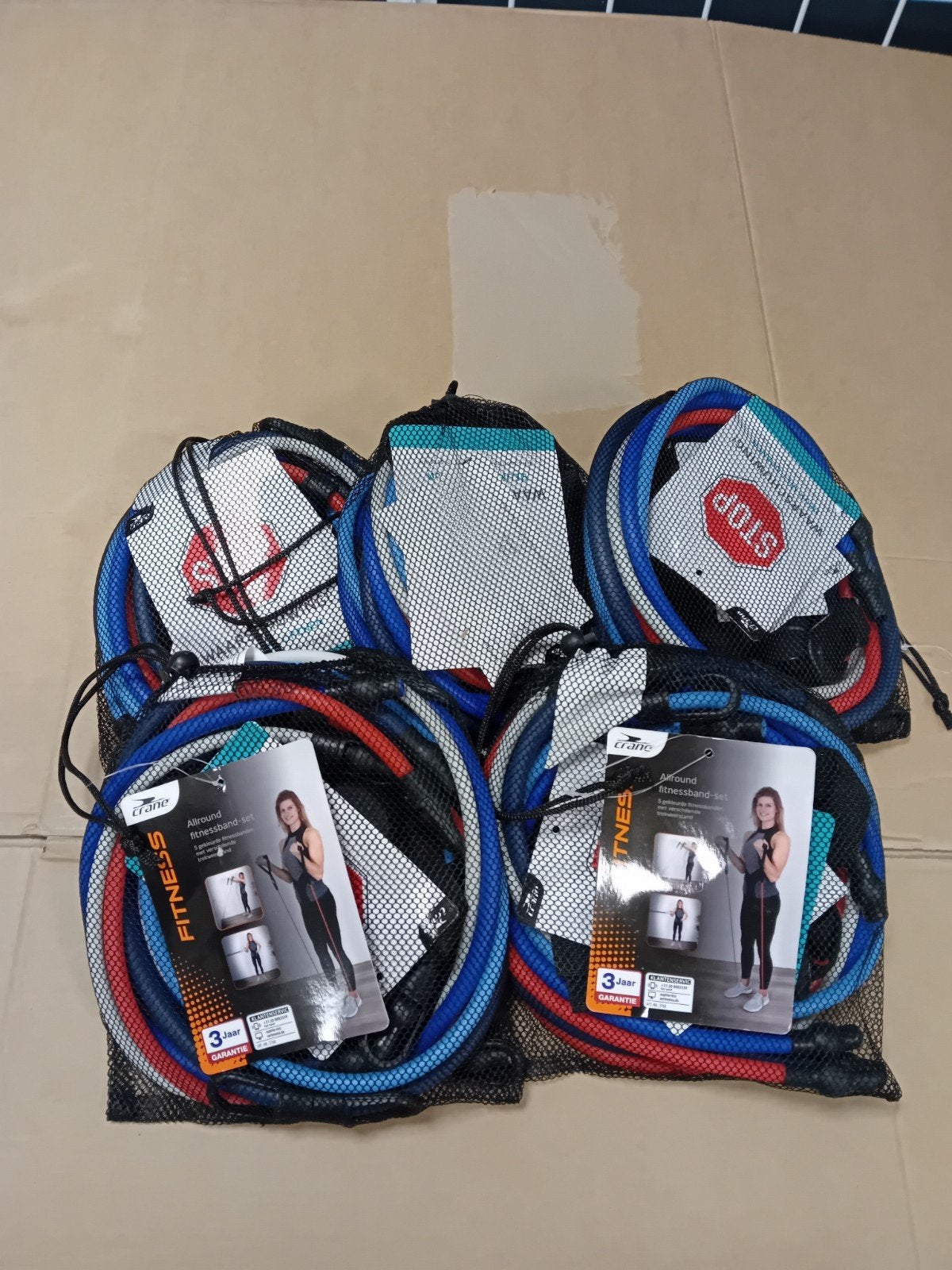 CRANE Allround Fitnessband-set - Nieuw in verpakking, Sport en Fitness, Fitnessmaterialen, Nieuw, Weerstandband, Ophalen of Verzenden