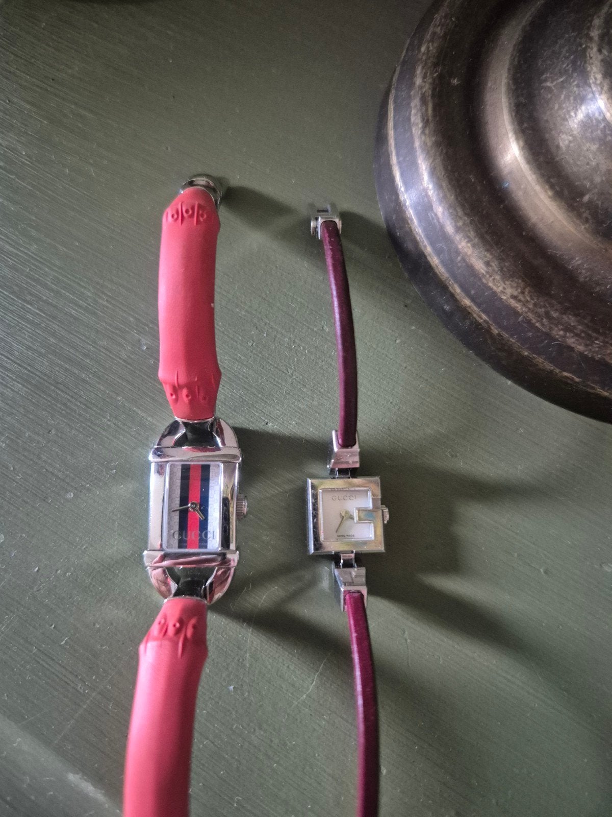 Vintage Gucci Horloges - Set van 2, Ophalen of Verzenden, Overige materialen, Overige typen