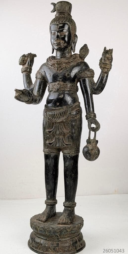 beeld Shiva  cambodja, Antiek en Kunst, Antiek | Koper en Brons, Ophalen, Brons
