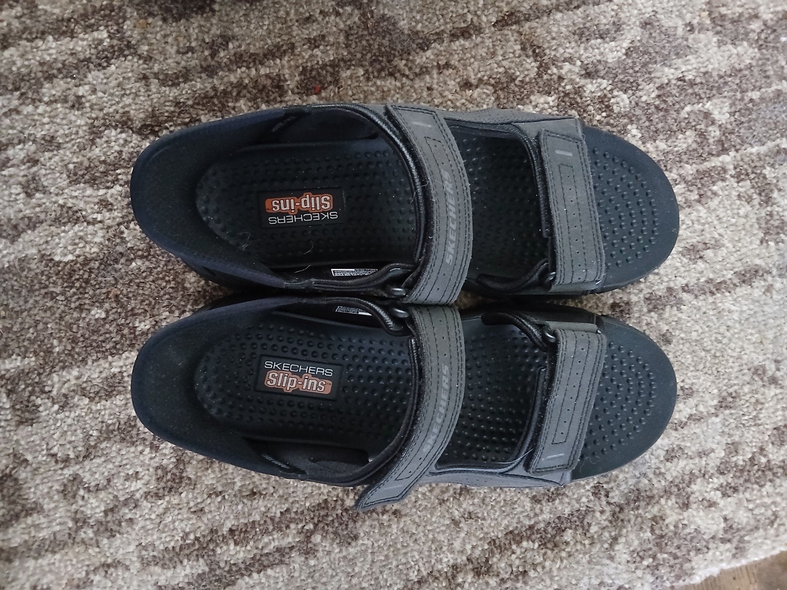 Skechers Slip-ins sandalen - Zo goed als nieuw. Maat 43, Zwart, Zo goed als nieuw, Skechers, Ophalen