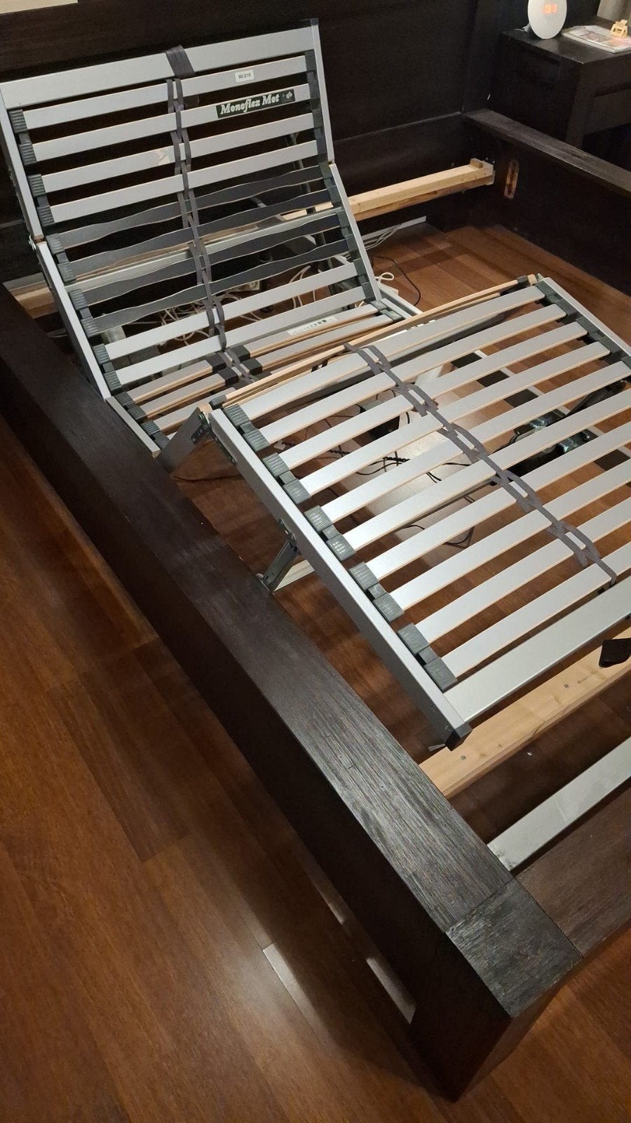 Lattenbodems 210x90 (1 verstelbaar, 1 niet verstelbaar), Huis en Inrichting, Ophalen, Gebruikt, 90 cm, 210 cm