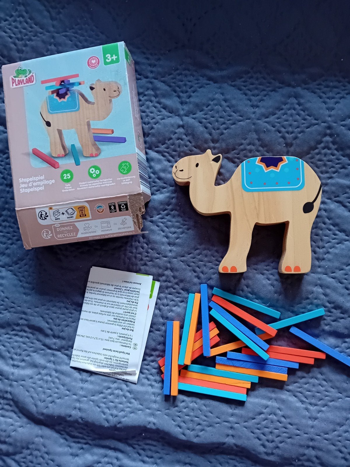 Houten stapelspel kameel van Playland, Ophalen of Verzenden, Zo goed als nieuw, Overige typen
