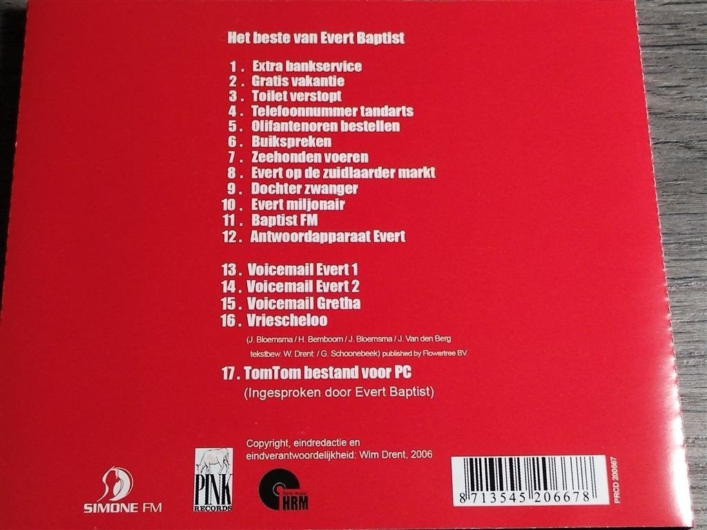 Evert Baptist ‎– Het Beste Van Evert Baptist, Ophalen of Verzenden, Zo goed als nieuw, Levenslied of Smartlap