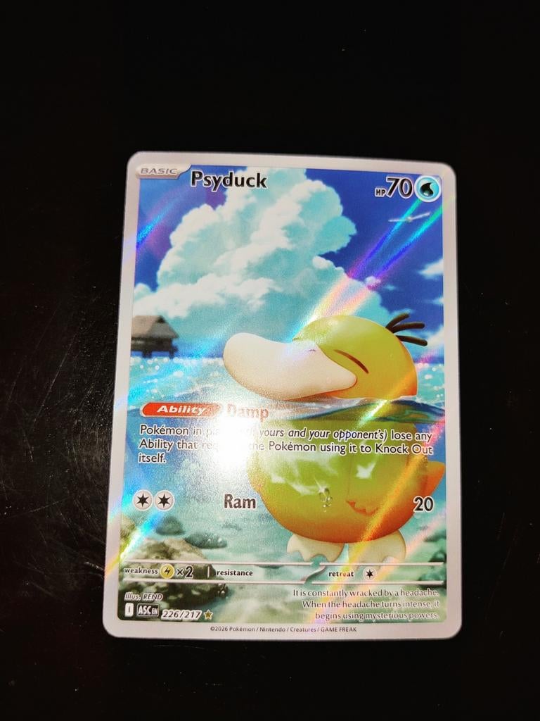 Psyduck - "Ascended Heroes", Hobby en Vrije tijd, Verzamelkaartspellen | Pokémon, Ophalen of Verzenden, Zo goed als nieuw