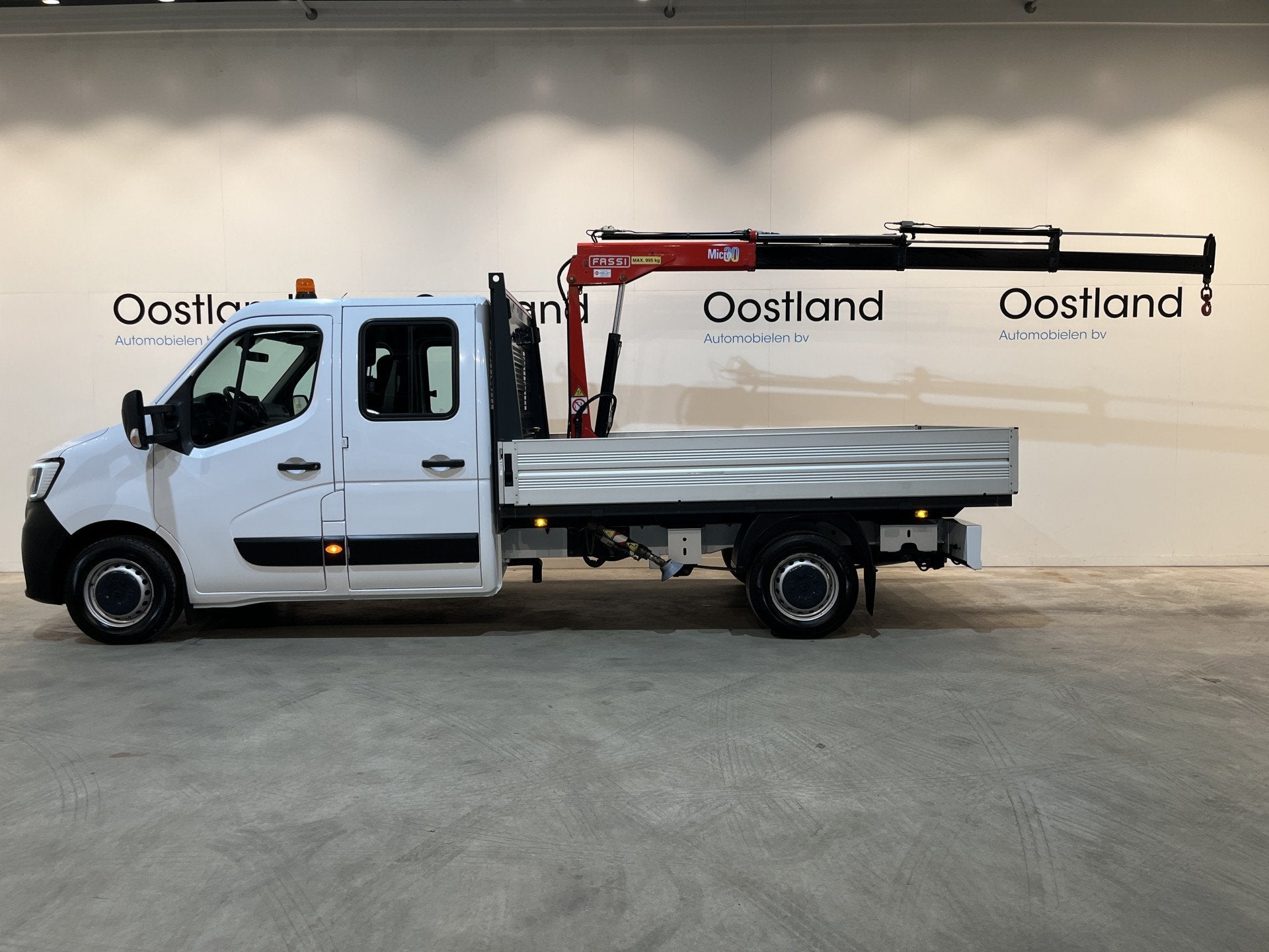 Renault Master 2.3 dCi 145 PK L3 Open Laadbak / Fassi Kraan, Auto's, 145 pk, Stof, Gebruikt, 4 cilinders